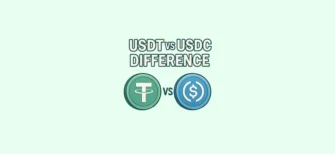 USDT vs USDC difference — simple comparison explaining the main differences between Tether and USD Coin stablecoins, their backing, transparency, and use cases